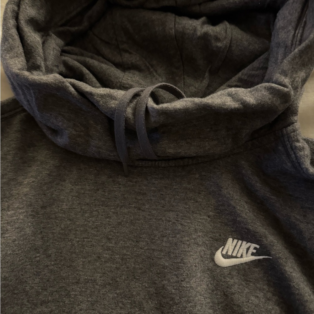 Women’s charcoal grey cowl neck Nike hoodie size Medium - Picture 3 of 6